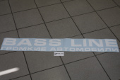 Наклейка круглая Bass-Line (110см, белая)