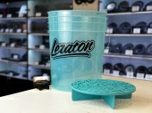 Прозрачное ведро для мойки автомобилей с сепаратором (бирюзовое) 20л LERATON BUCKET BW4