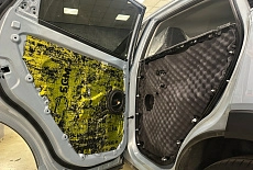 Jac gs6: Замена динамиков, Шумоизоляция дверей