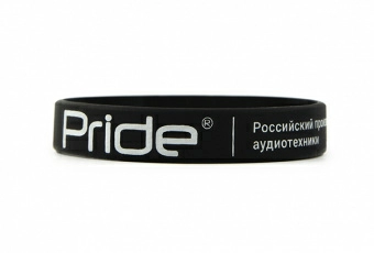 Купить Браслет Pride силиконовый тонкий черный - купить, 150 руб.