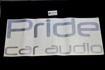 Купить Наклейка Pride Car Audio  (90см, серебро) - купить, 400 руб.