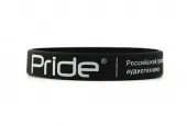 Браслет Pride силиконовый тонкий черный