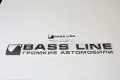 Фирменная наклейка Bass-Line (черная)