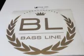Наклейка круглая Bass-Line (30см, бронза)