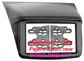 Купить Переходная рамка Intro RMS-N17 для Mitsubishi L-200, Pajero Sport New 2DIN (накладка) - купить, 3 210 руб.