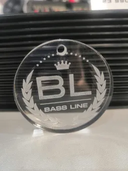 Купить Фирменный брелок Bass-Line (стекло) - купить, 150 руб.