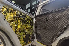 Chery tiggo 8 pro max. Замена акустики, установка сабвуфера, шумоизоляция салона.