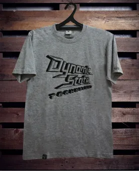 Купить Dynamic State Футболка серый меланж Dynamic State Technology три уровня, чёрный принт, S-размер - купить, 750 руб.