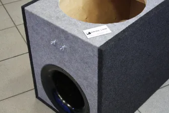 Купить Корпус/короб под сабвуфер 15 дюймов Карпет, Труба (двухцветный) - купить, 6 500 руб.