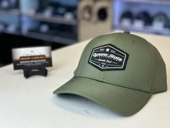 Купить Dynamic State Бейсболка CAP DST model 7 зелёная (хаки), поло, с чёрным шевроном, с логотипами Dynamic State и DST. - купить, 1 500 руб.