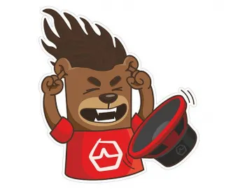 Купить Фирменная наклейка «Уральский Мишка 1» - купить, 60 руб.