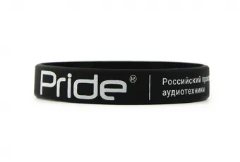 Купить Браслет Pride силиконовый тонкий черный - купить, 150 руб.