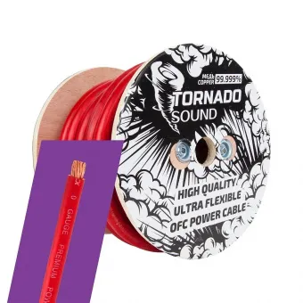 Купить Силовой кабель Kicx Tornado Sound OFC 430R - купить, 433 руб.