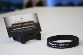 Купить Dynamic State  Силиконовый браслет, цвет чёрный, белый логотип Dynamic State Technology, ширина 12 м - купить, 60 руб.