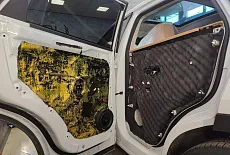 Jetour x70. Замена динамиков шумоизоляция дверей