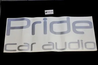 Купить Наклейка Pride Car Audio  (90см, серебро) - купить, 400 руб.