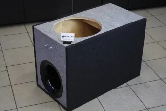 Купить Корпус/короб под сабвуфер 15 дюймов Карпет, Труба (двухцветный) - купить, 6 500 руб.