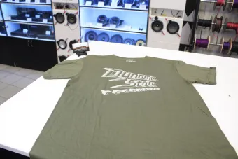 Купить Dynamic State футболка хаки Dynamic State Technology три уровня, серый принт, М-размер - купить, 850 руб.