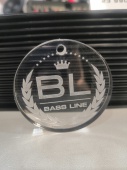 Фирменный брелок Bass-Line (стекло)