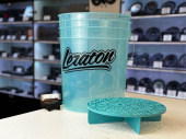 Прозрачное ведро для мойки автомобилей с сепаратором (бирюзовое) 20л LERATON BUCKET BW4