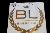 Наклейка круглая Bass-Line (60см, бронза)