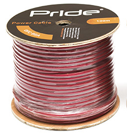 Силовой кабель Pride 8.36mm²(8GA) Красный - купить, 340 руб.
