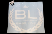 Наклейка круглая Bass-Line (60см, белая)