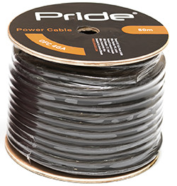 Силовой кабель Pride 20мм²(4GA) Черный - купить, 790 руб.