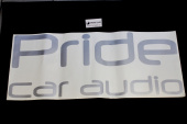 Наклейка Pride Car Audio  (90см, серебро)