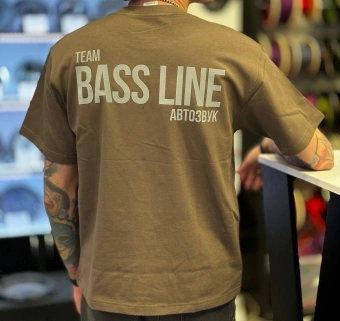 Купить Футболка Team Bass-Line, XXL, Коричневый - купить, 1 990 руб.